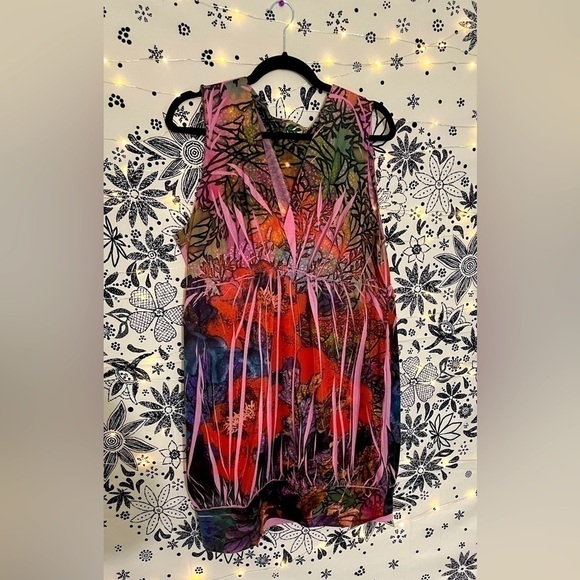 Tops - Cute tank top colorful tunic top / dress
